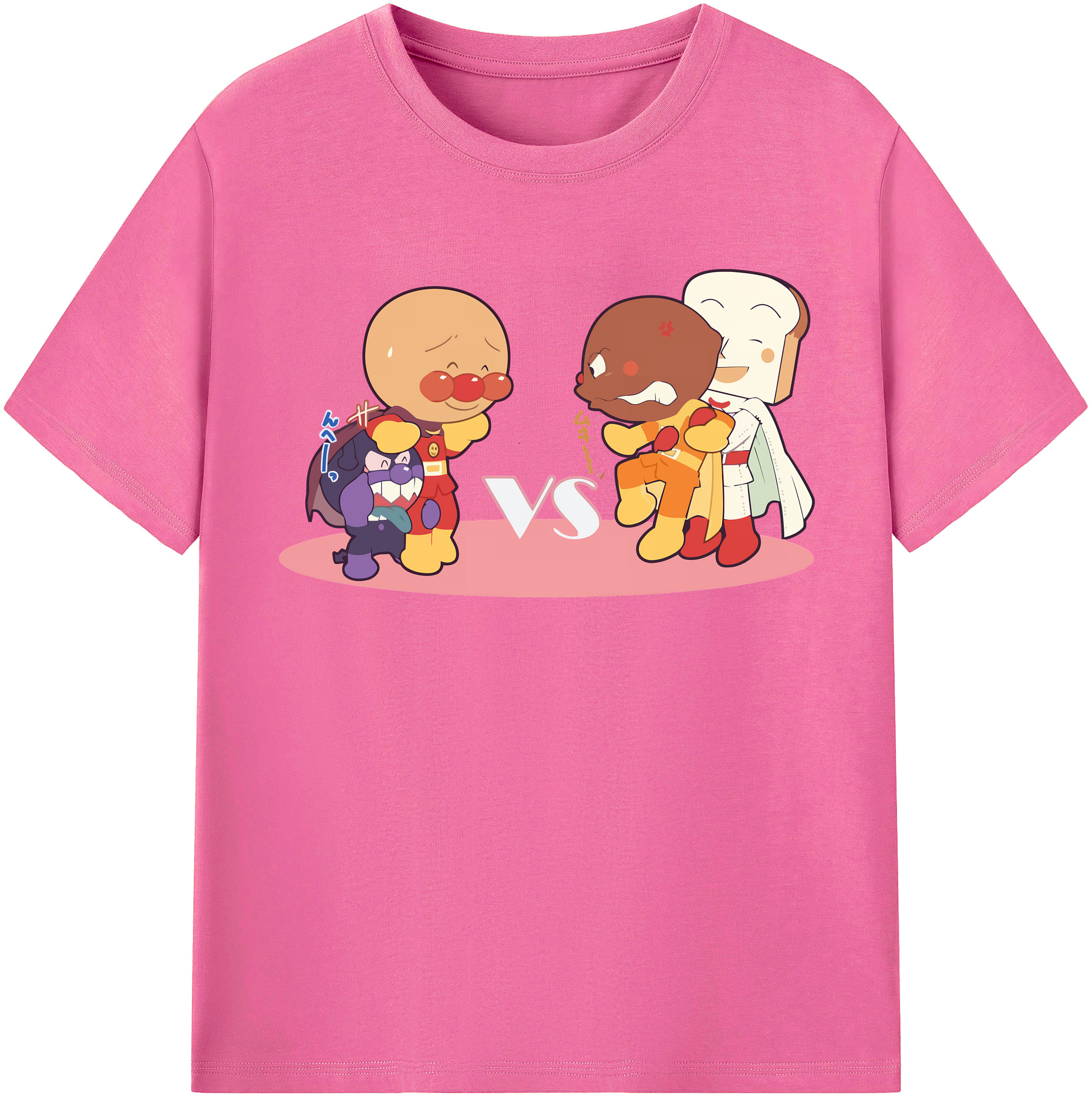 （画像用） アンパンマン Anpanman レディースカジュアルプリントTシャツ（綿100％）